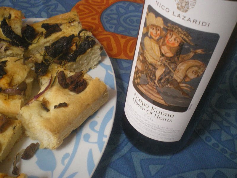 Lagana and wine image