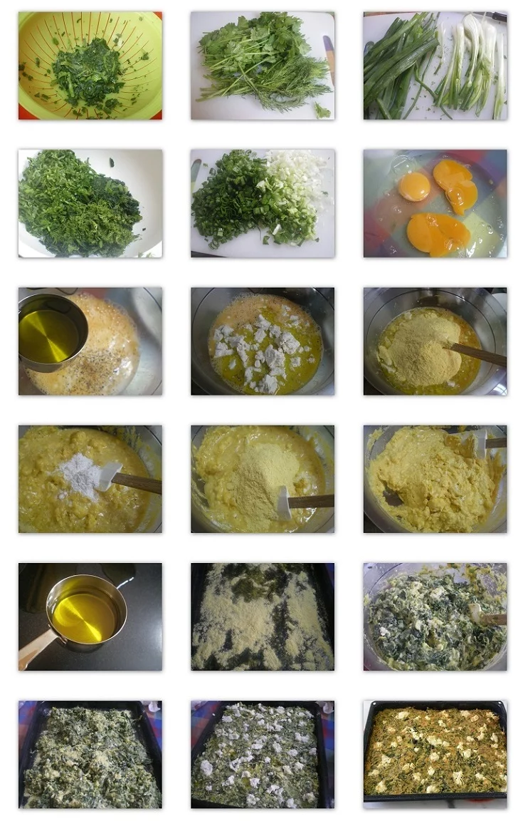 collage Plasto Spanakopita without phyllo picture
