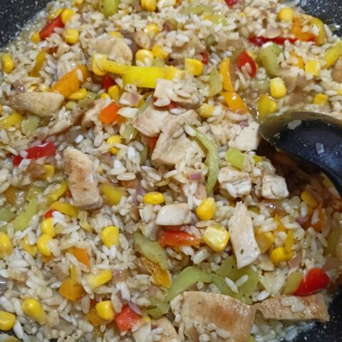 Greek-Style Chicken Tarragon Risotto - Kopiaste..to Greek Hospitality