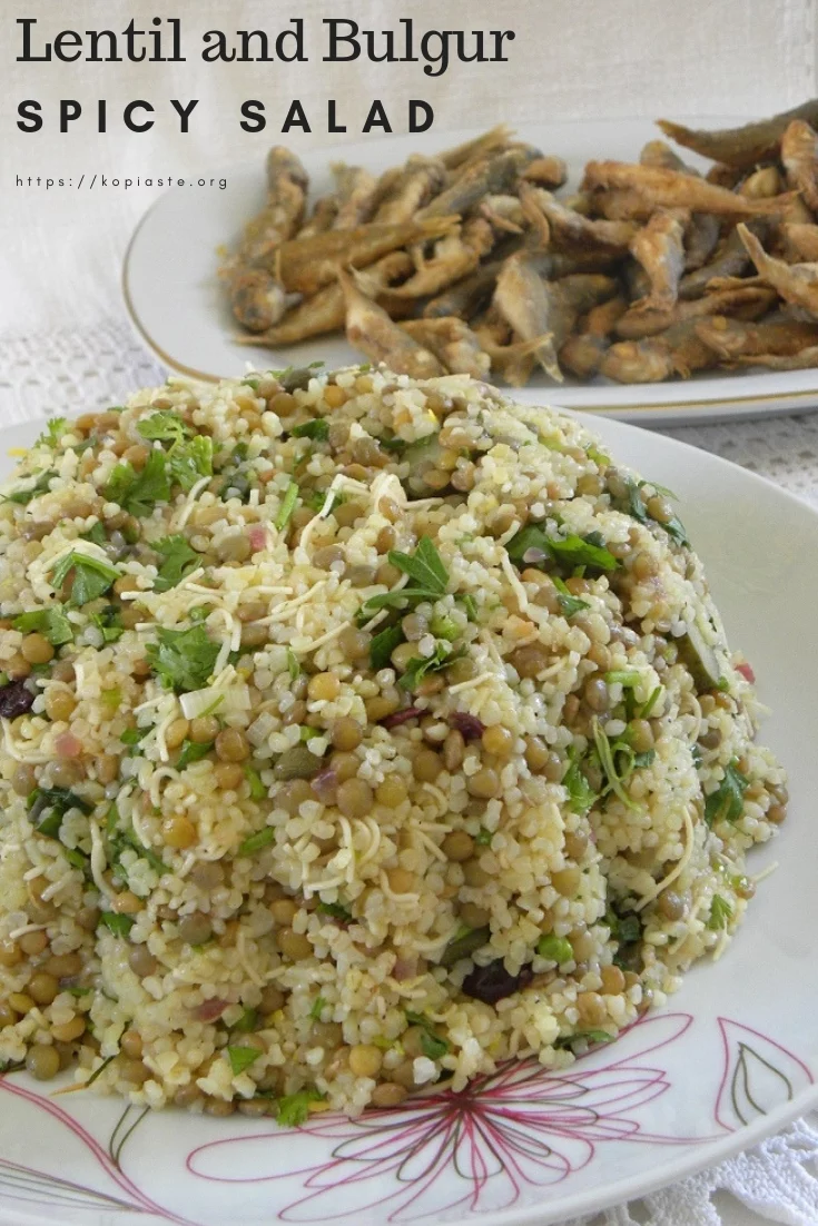 Lentil and Bulgur spicy salad image