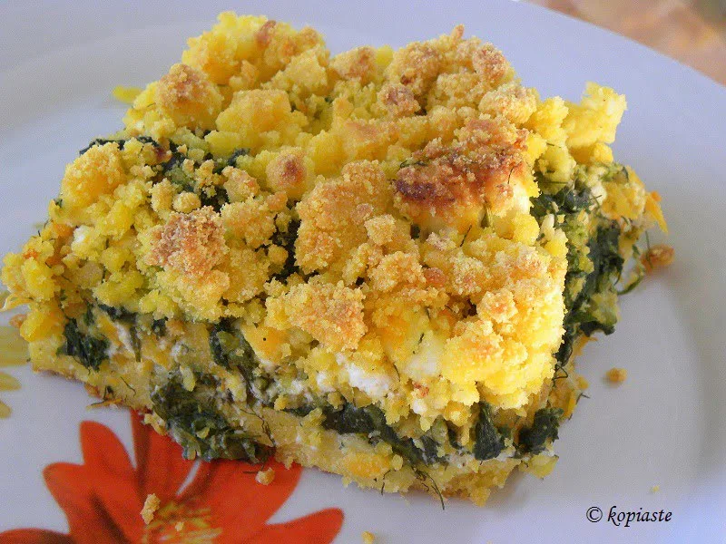 cornmeal-crumble-with-butternut-squash-spinach-and-feta