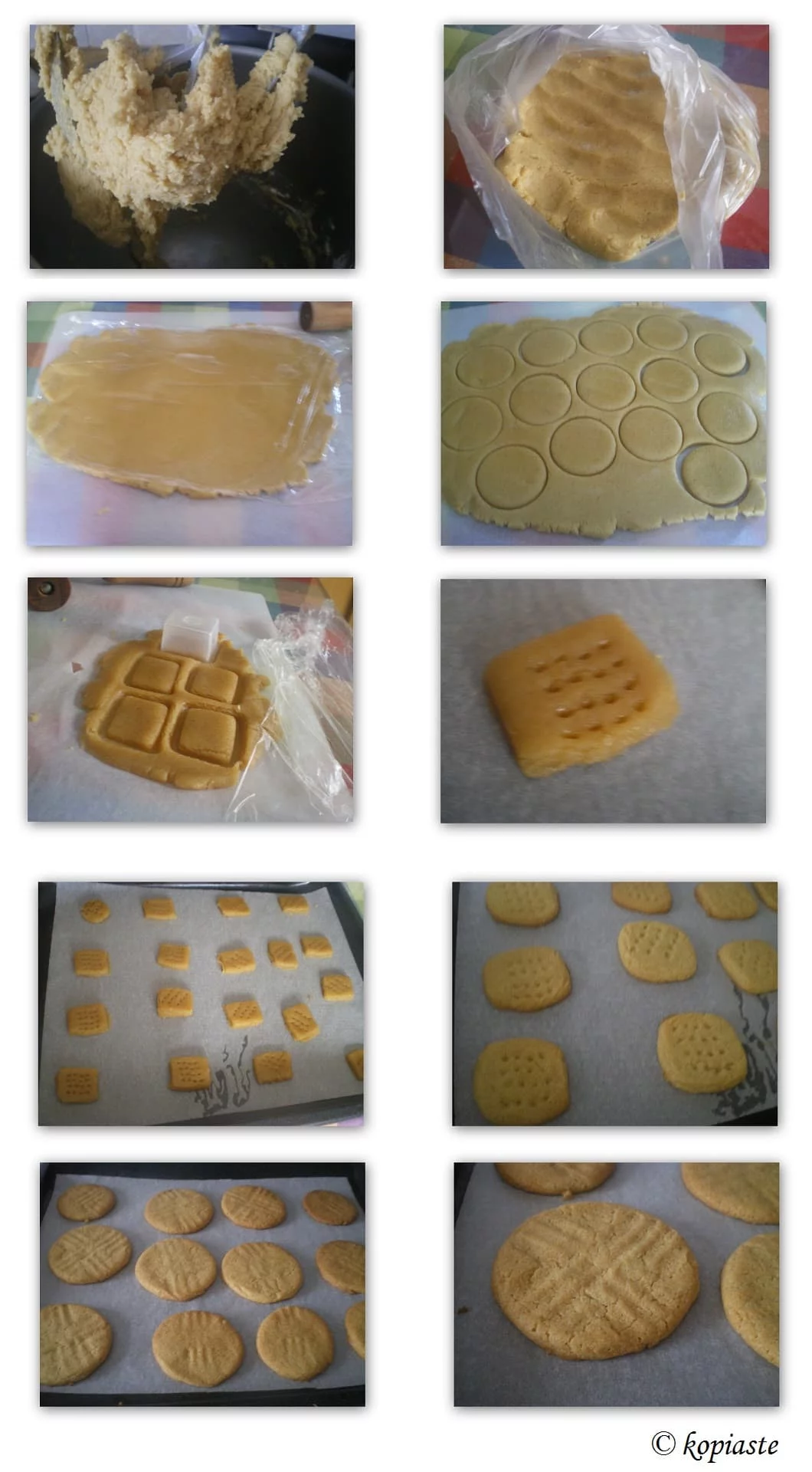 Collage Peanut Butter Cookies