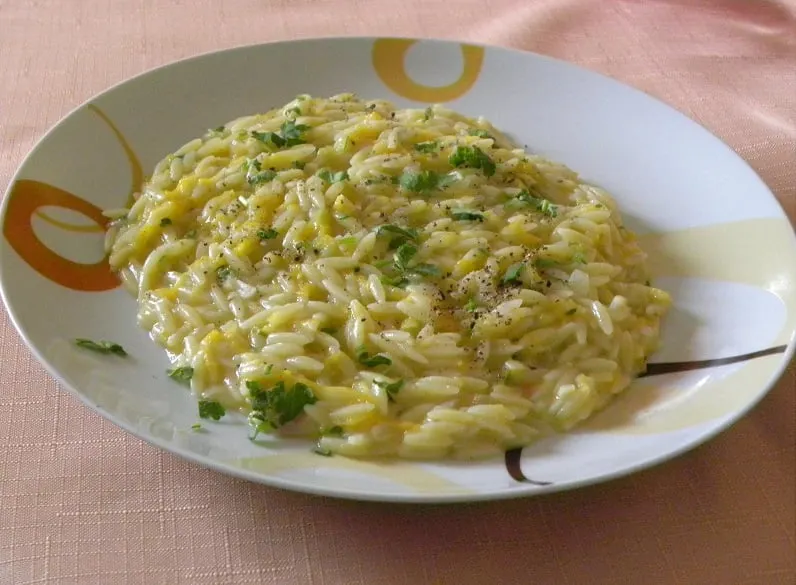 Kritharotto (Greek risotto with orzo) image