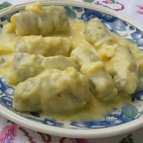 Lahanodolmades stuffed cabbage image