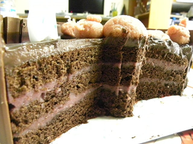 Mud Cake cut