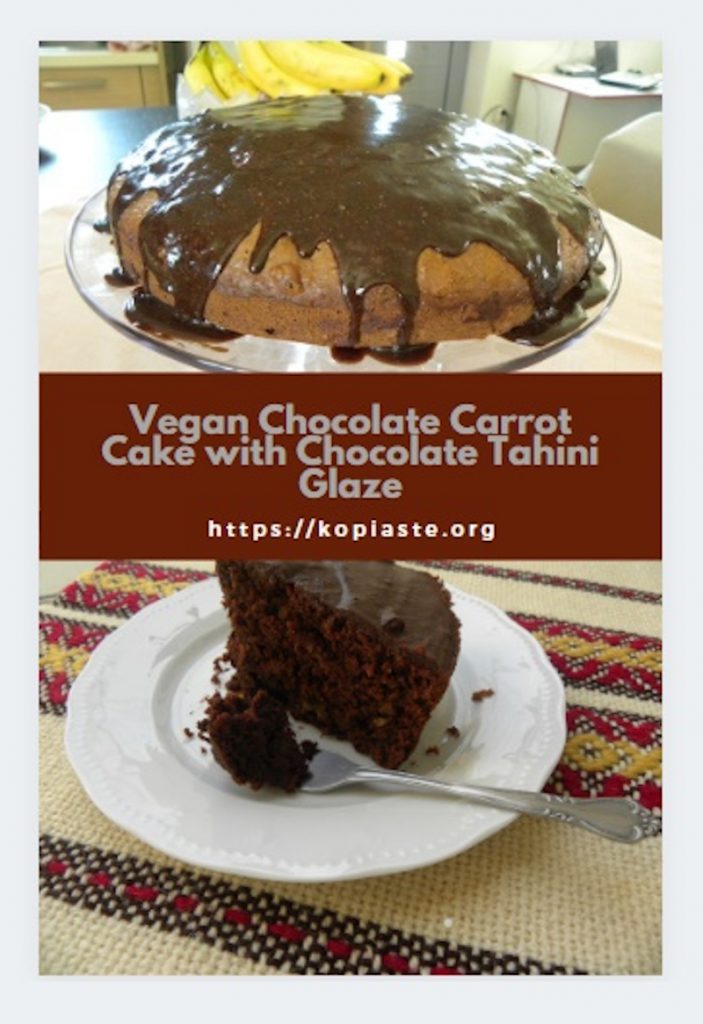 Collage chocolate Carrot cake image