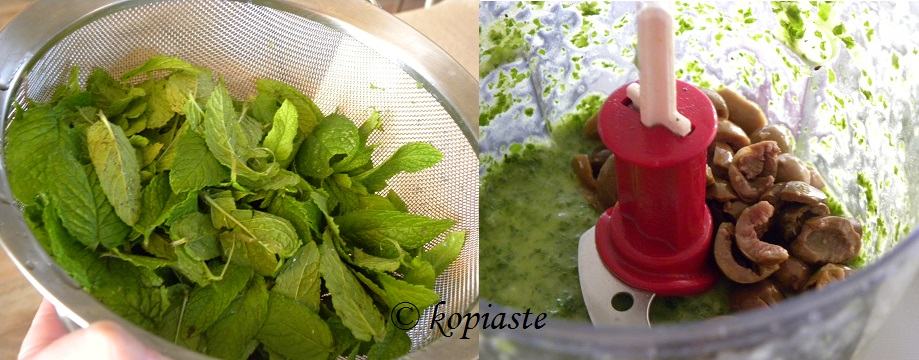collage pesto with green olives6