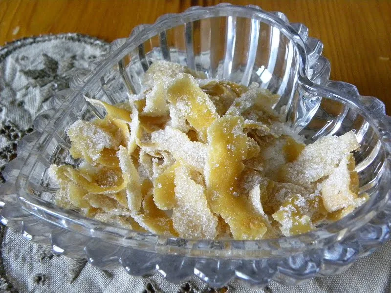 Candied lemon peels image