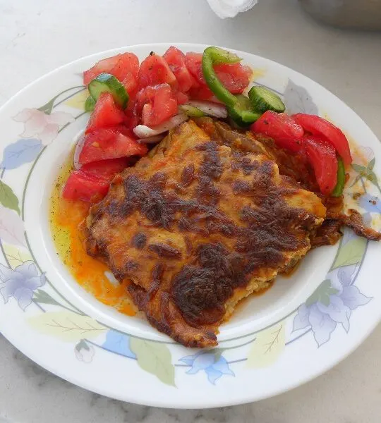 Vegetarian Moussakas with Feta and Mozzarella