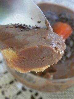 Mousse like chocolate lemon posset image