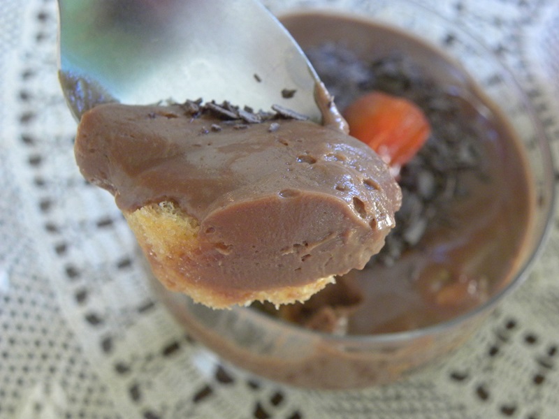 Mousse like chocolate lemon posset image