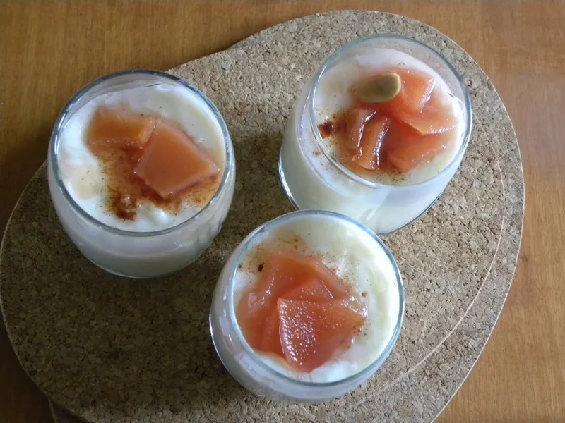 Quince rice pudding image