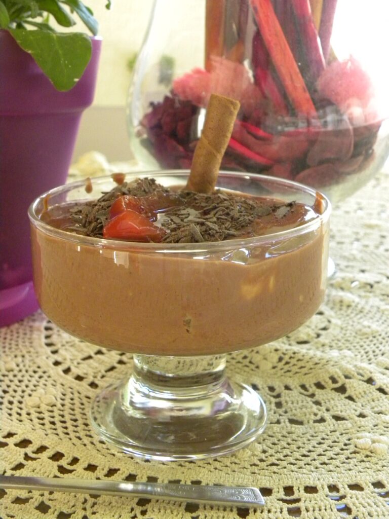 chocolate lemon posset dessert image