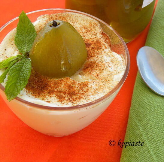 Yiaourtoglyko me Portokali (Greek Yoghourt Dessert with Orange)