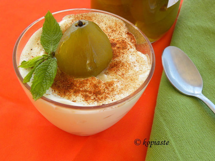 Yiaourtoglyko me Portokali (Greek Yoghourt Dessert with Orange)