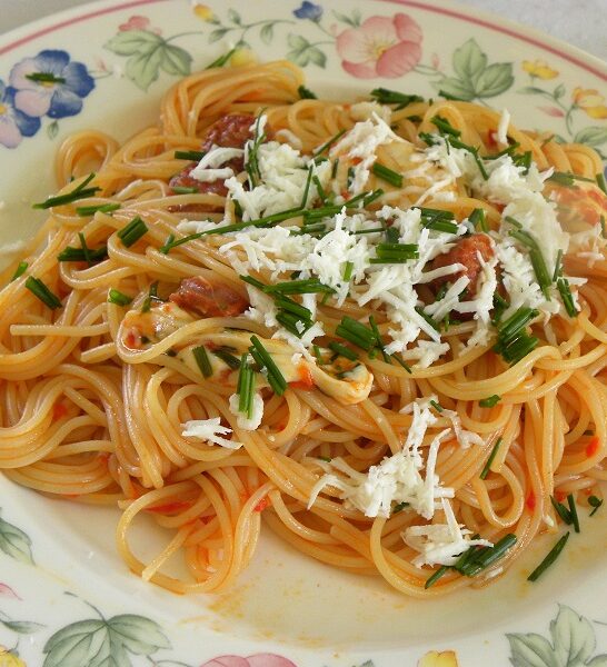 Gourmet Greek Spaghetti with Sausages