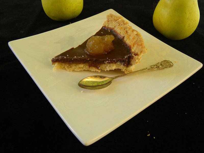 Chocolate and Apple tart image