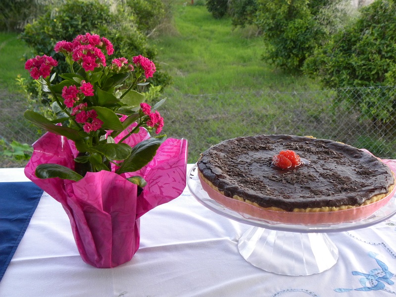 Chocolate and Quince Tart image