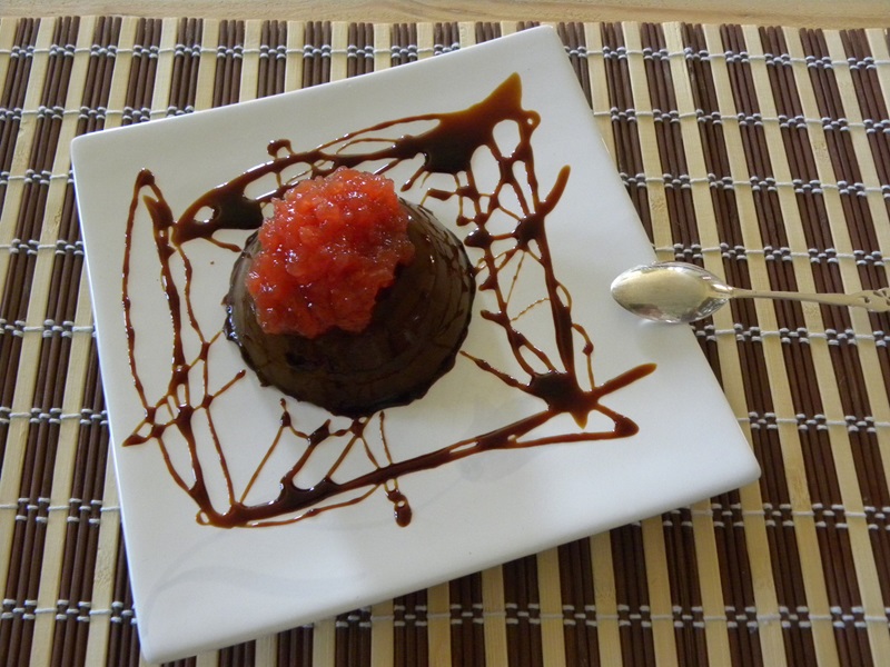 carob pudding with quince picture