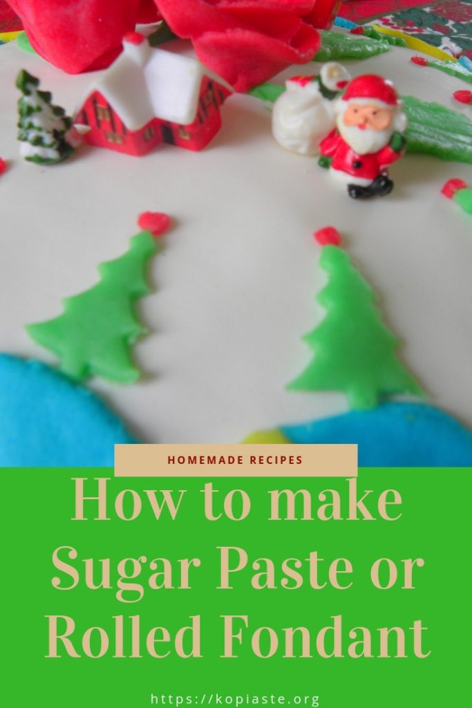 Easy way to make Sugar Paste or Rolled Fondant Kopiaste..to Greek