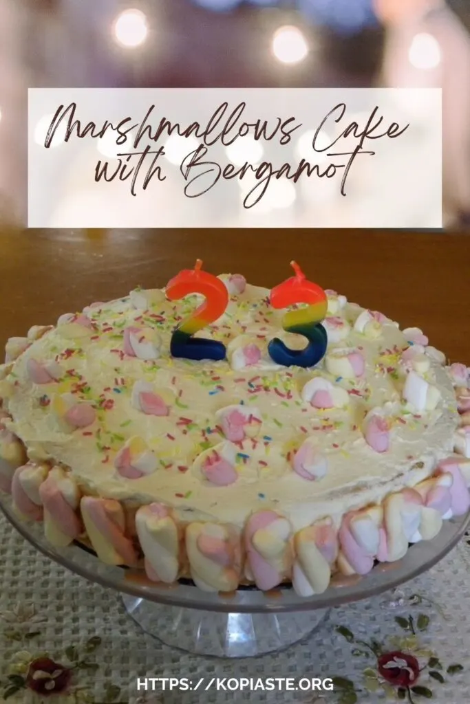 Collage Marshmallows Cake with Bergamot image