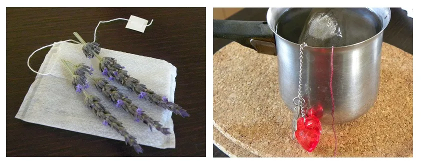 Collage lavender tea