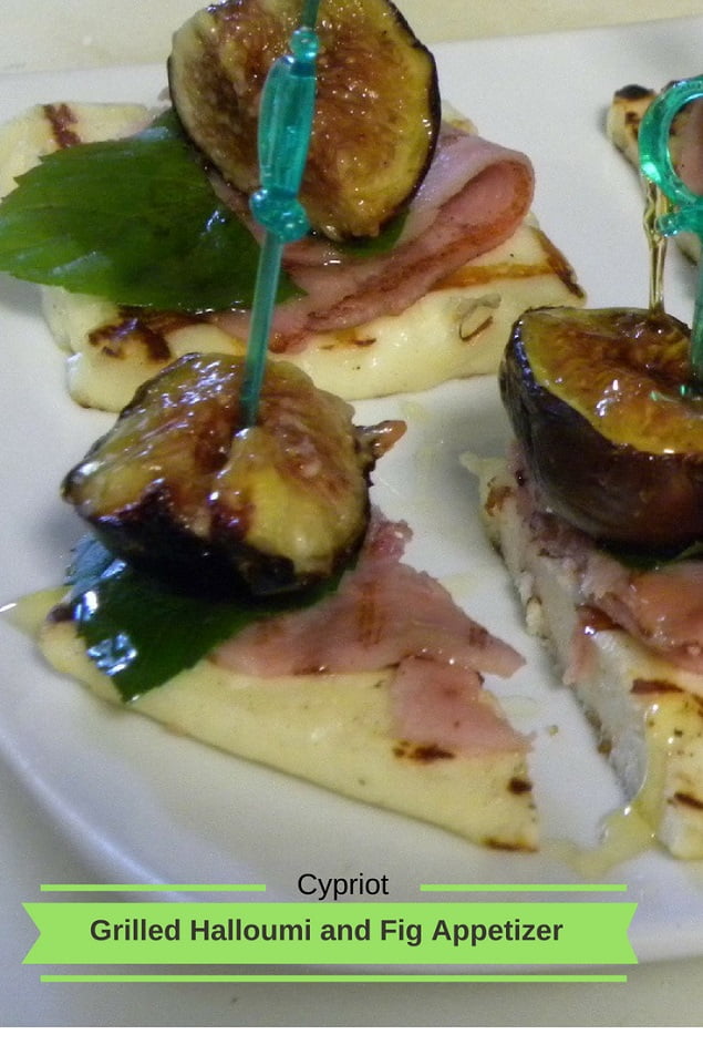 Grilled Halloumi and Fig Appetizer image