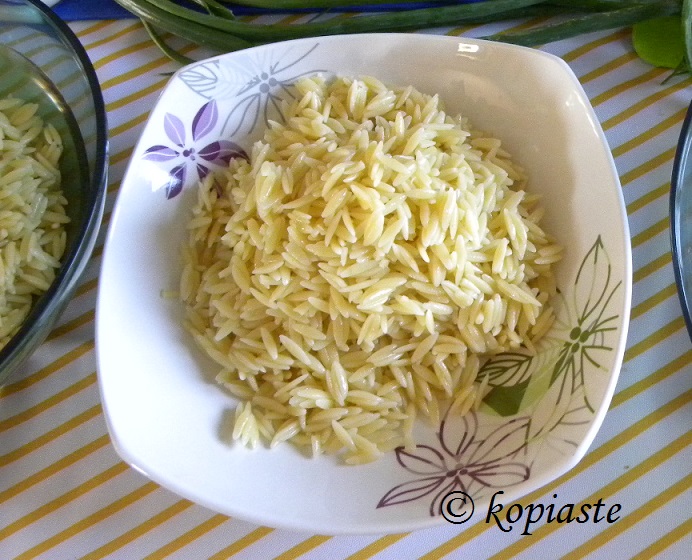Cooked orzo