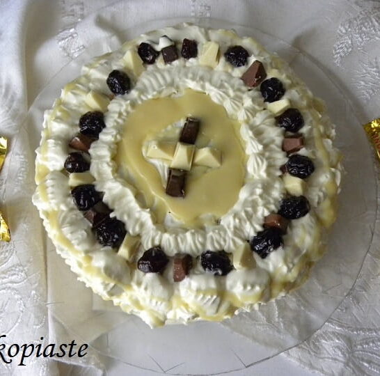 Toblerone Cake with Cream Cheese and White Chocolate