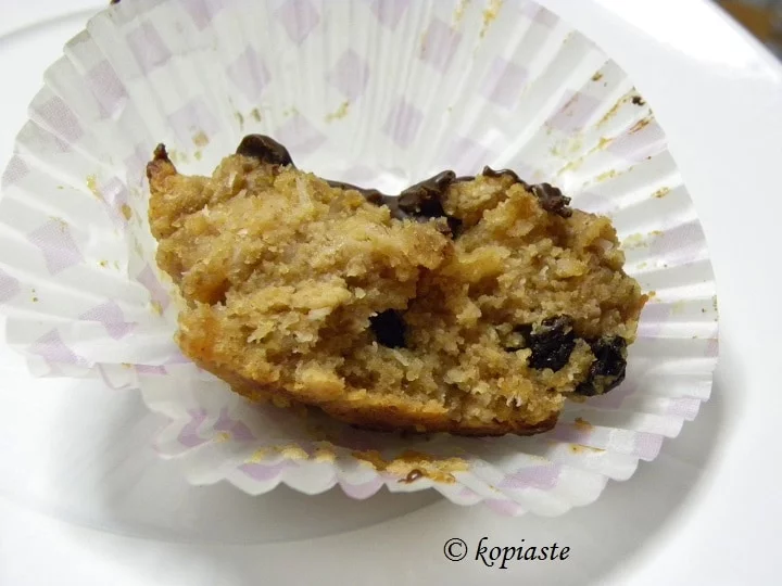 muffins with peanut butter and raisins inside