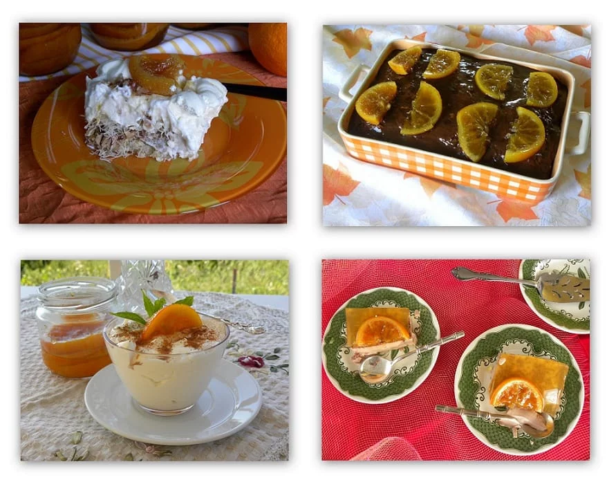 Collage Orange preserve used in Desserts