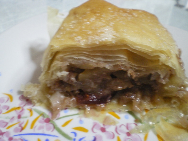 Apple strudel or Apfelstrudel Image