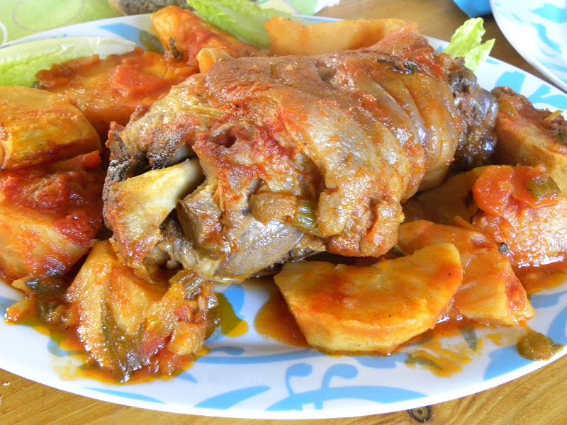 Kotsi Chirino – Braised Pork Shank with Celery Root