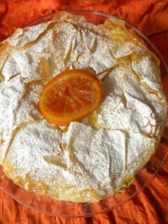 Portokalopita orange pie image