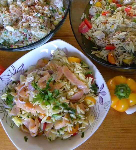 Five Healthy and Colourful Orzo Salads