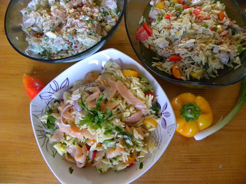 Various orzo salads image