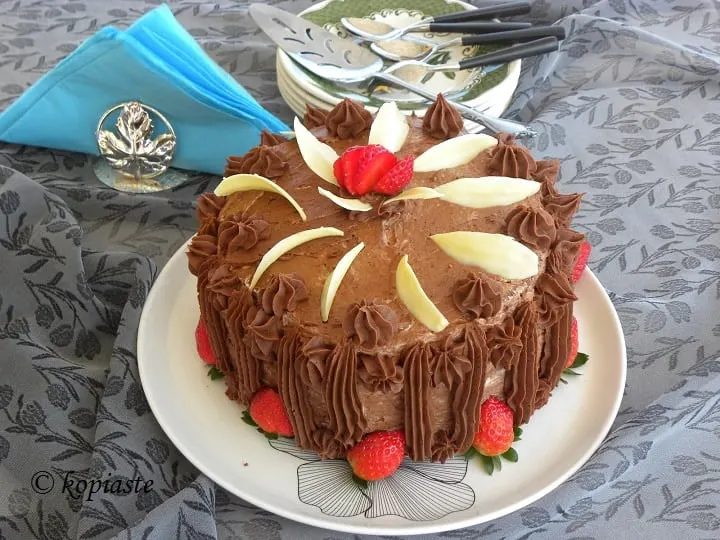 Strawberry Chocolate birthday cake