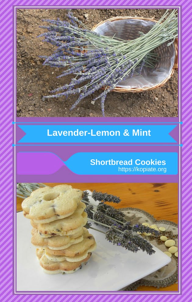 collage lavender cookies image