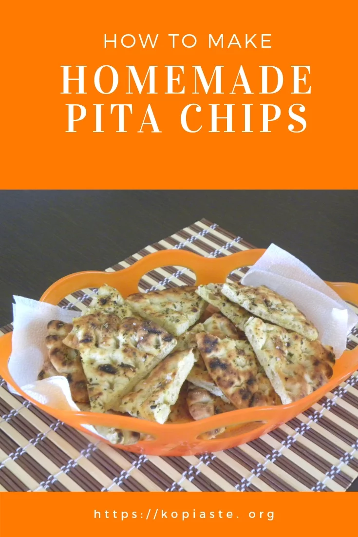 collage How to make Pita chips image