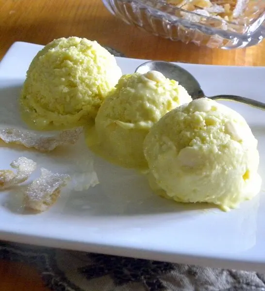 The Best Frozen Greek Yoghourt and Melon with Honey and Saffron