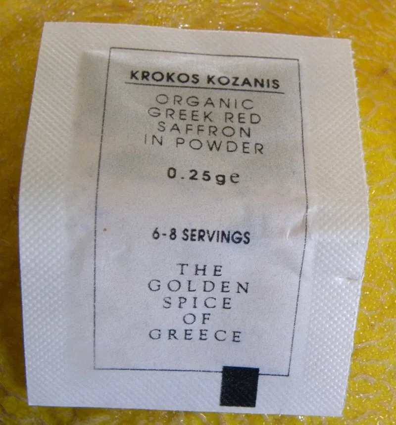 Greek saffron krokos Kozanis image