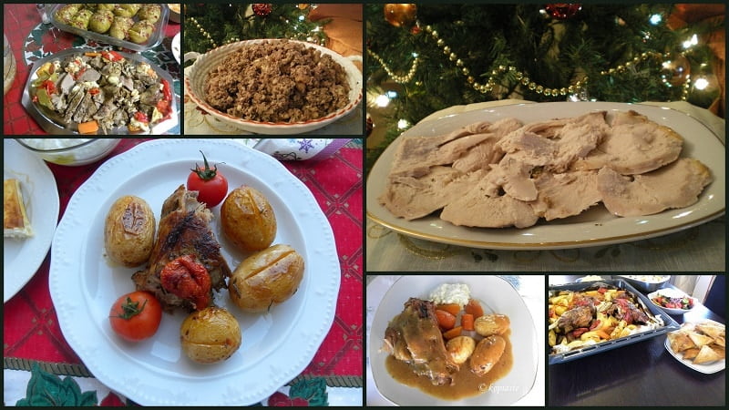 collage for five best Christmss recipes