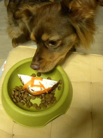 Dias eating his Birthday Cake image