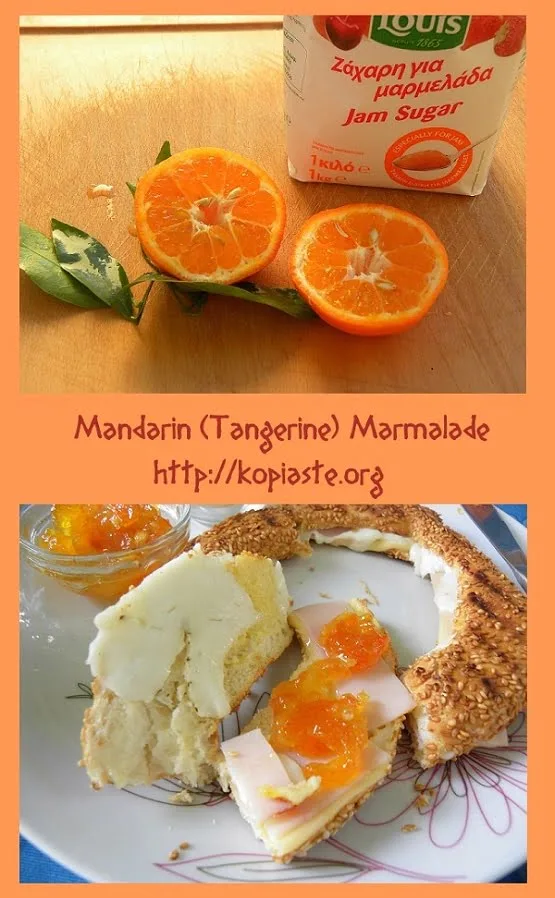 collage Koulouri with mandarin marmalade image