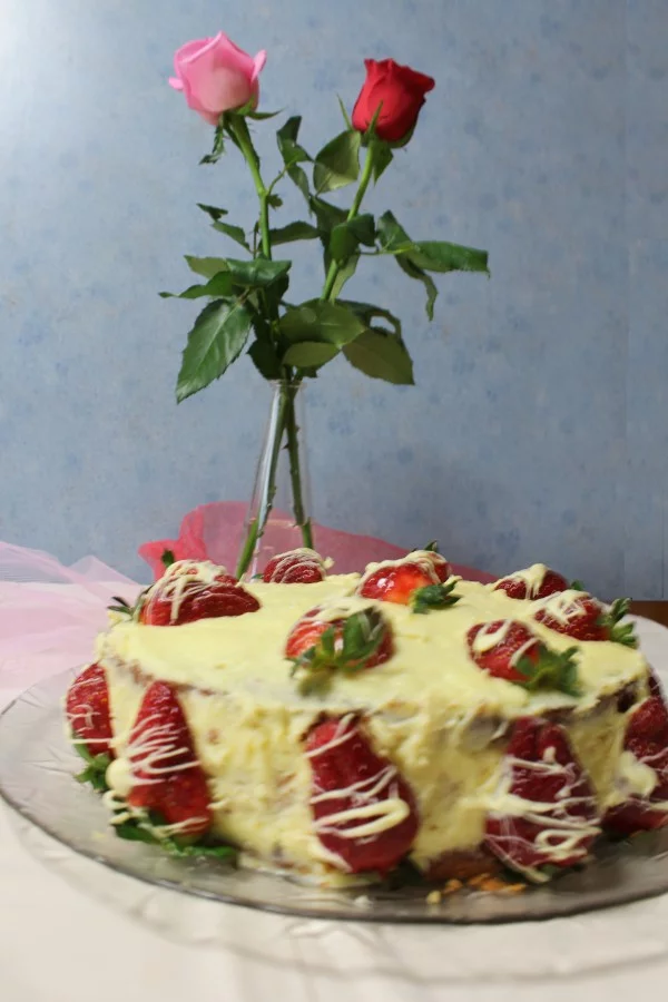 Elia's Birthday cake with roses