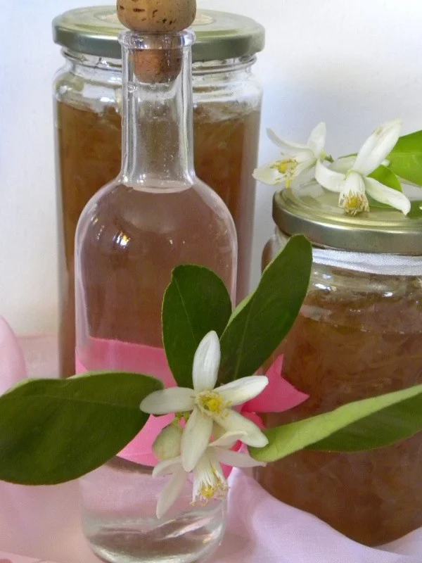 citrus blossom water with fruit preserves image