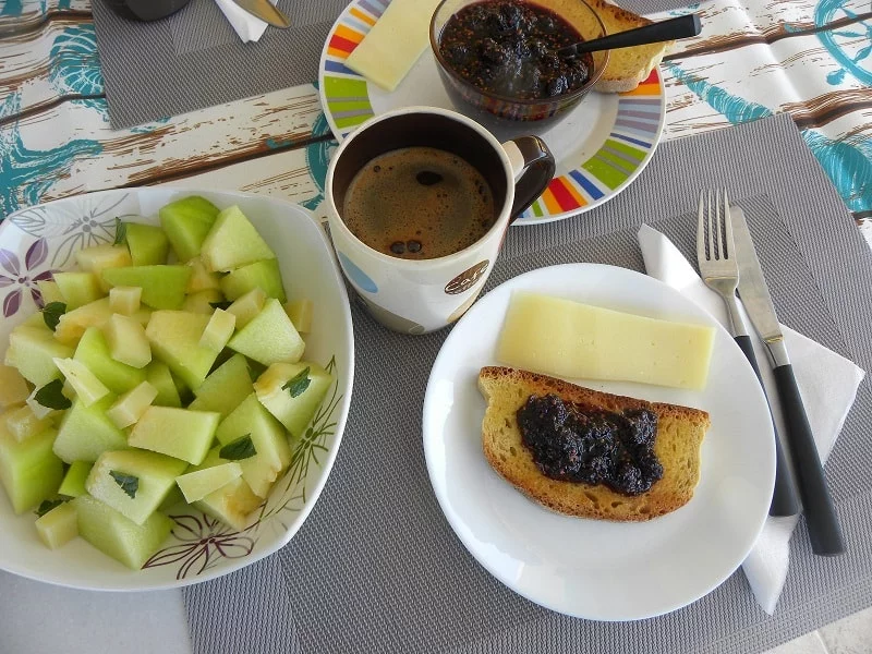 Greek breakfast with Mulberry Jam