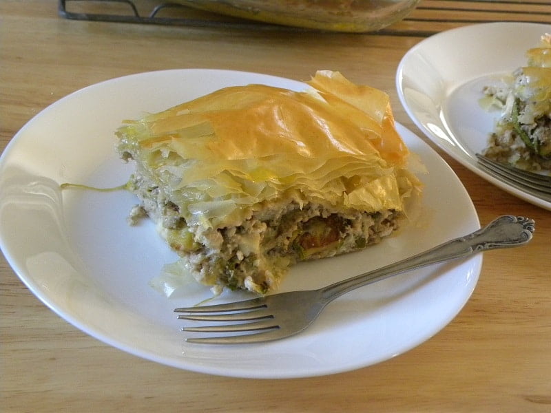 Zucchini Flowers Pie with Peppermint Kopiaste..to Greek Hospitality
