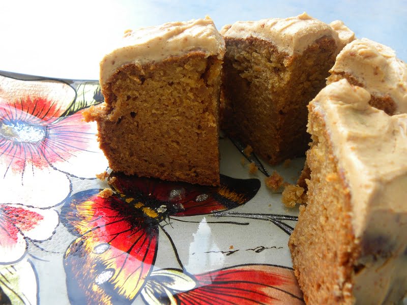 Apple and Carrot Cake Cut photo