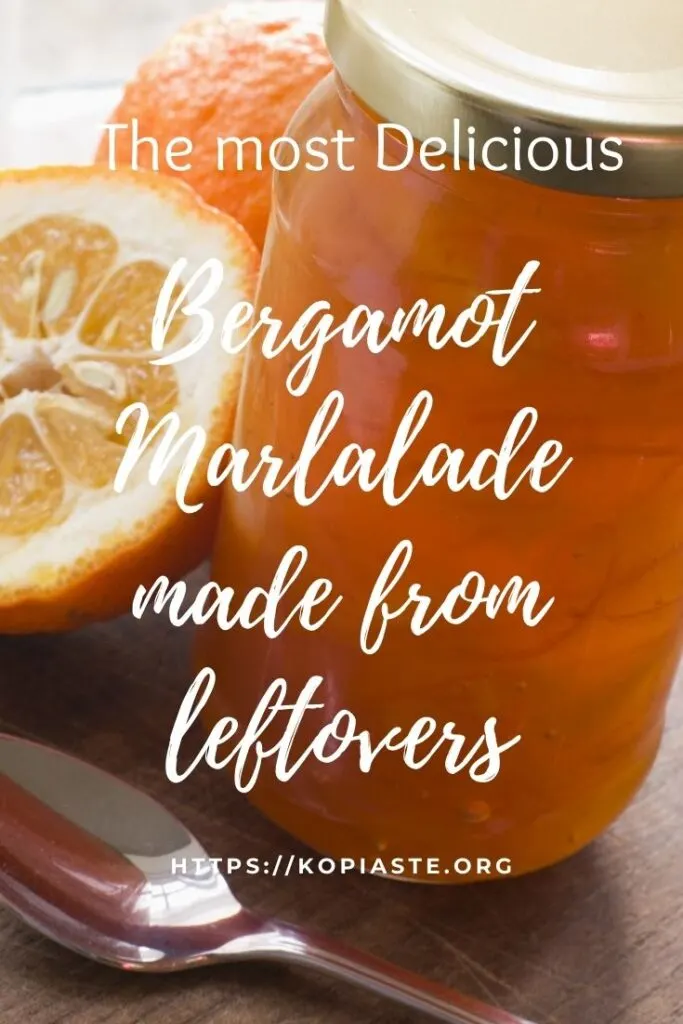 Collage Bergamot marmalade with leftovers image